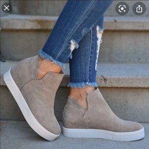 Steve Madden Suede Wedge Sneakers
